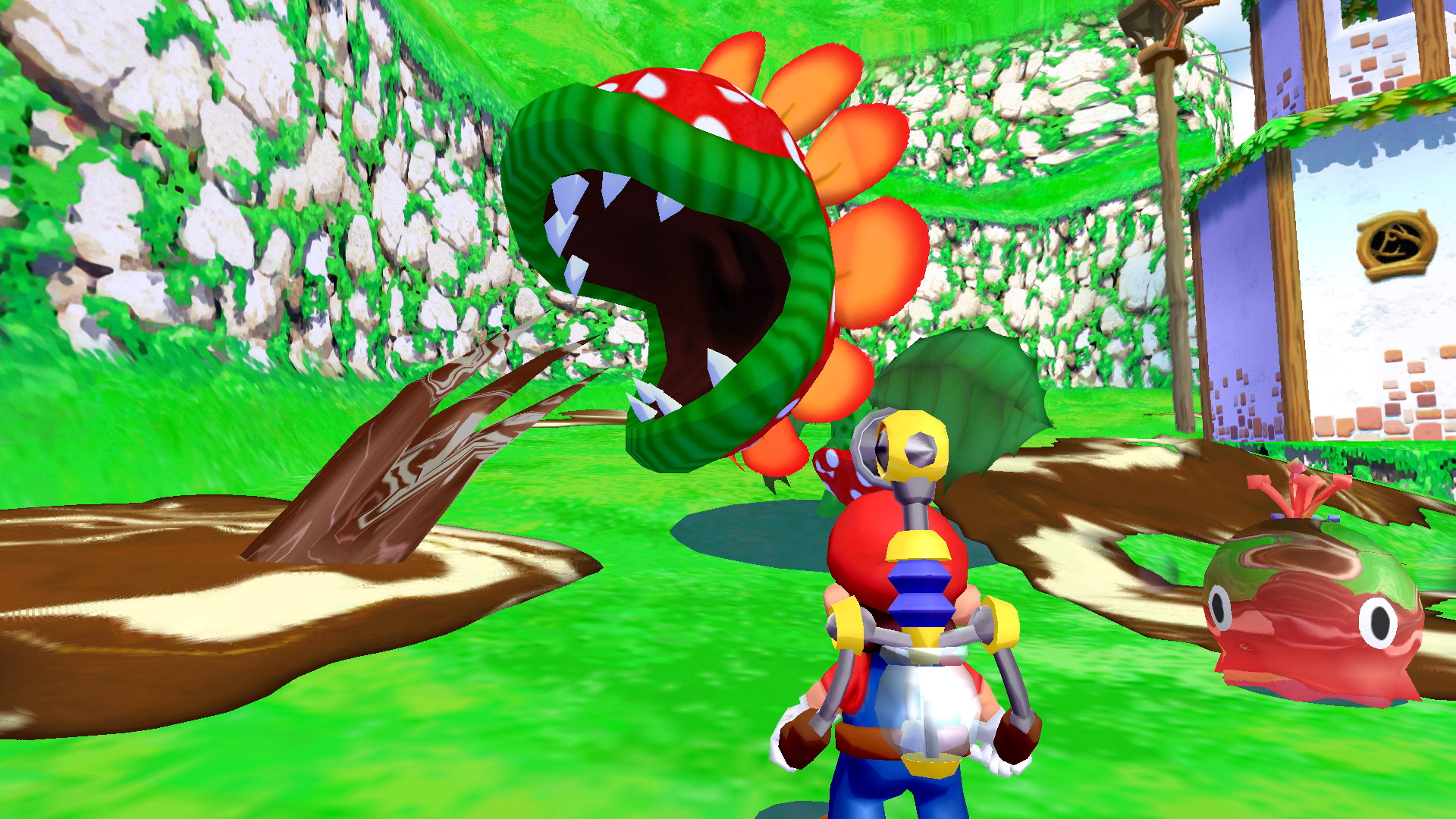 ESTE JOGO ODEIA O LADO ESQUERDO. SUPER MARIO SUNSHINE 64. 